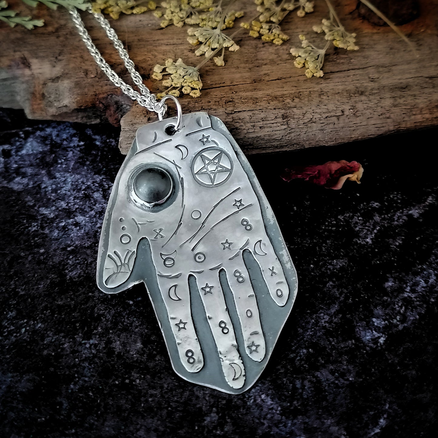 Palmistry Hand Necklace