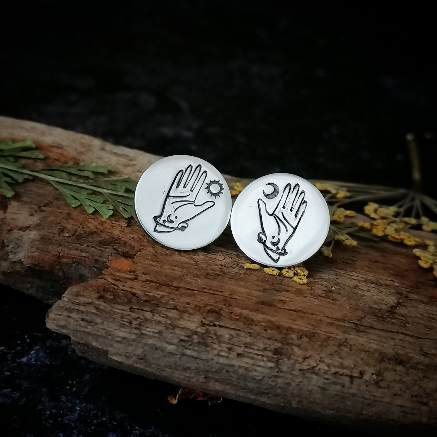 Mystic Hands Oversized Earrings