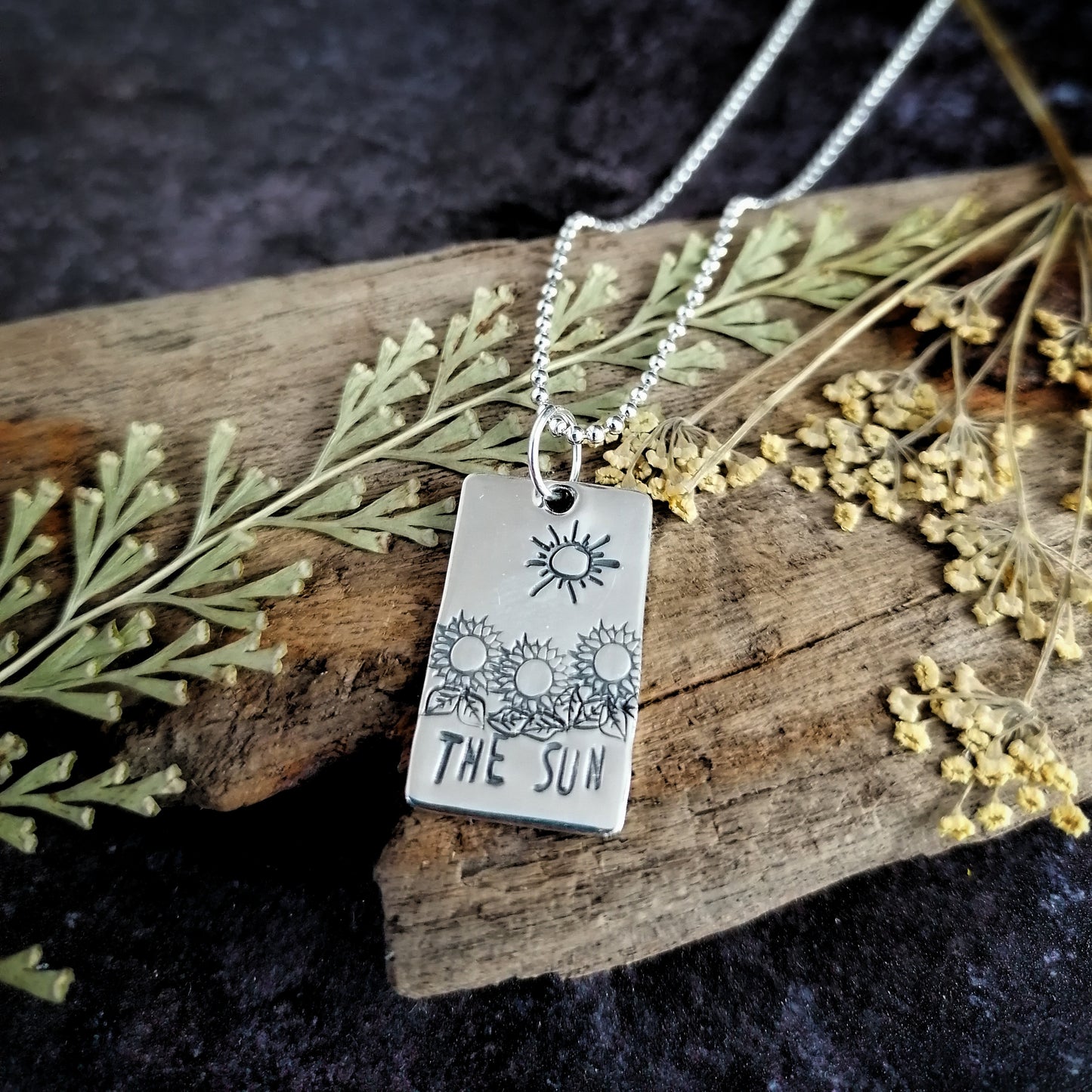 The Sun Tarot Card Necklace