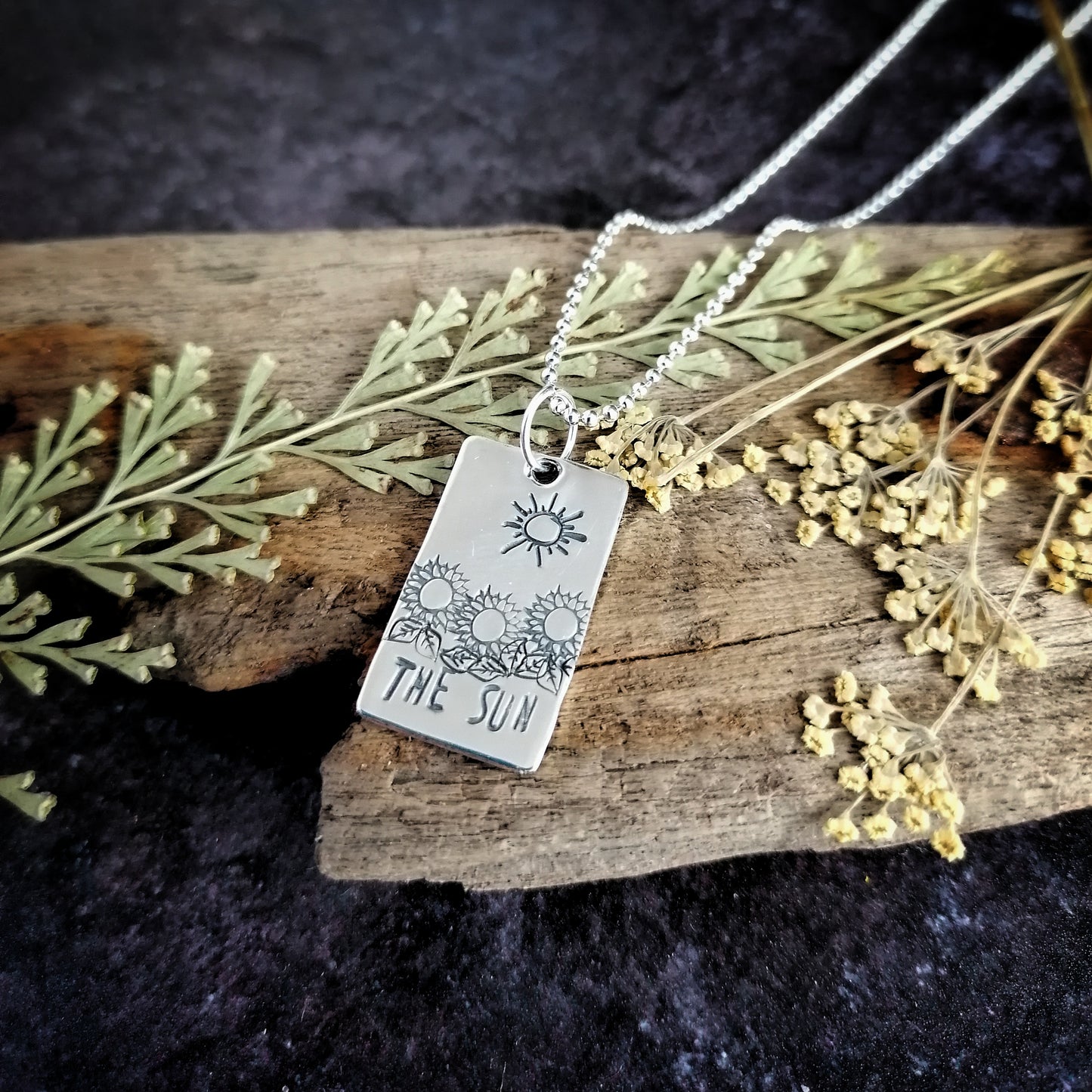 The Sun Tarot Card Necklace