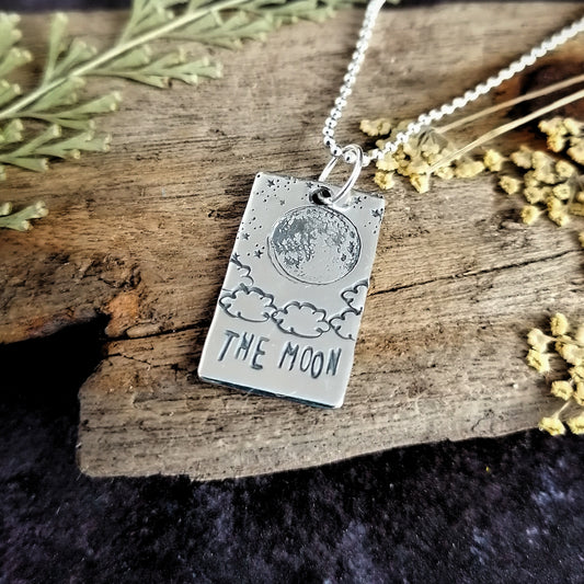 The Moon Tarot Card Necklace