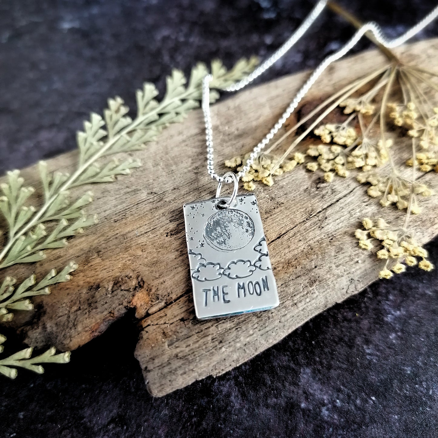 The Moon Tarot Card Necklace