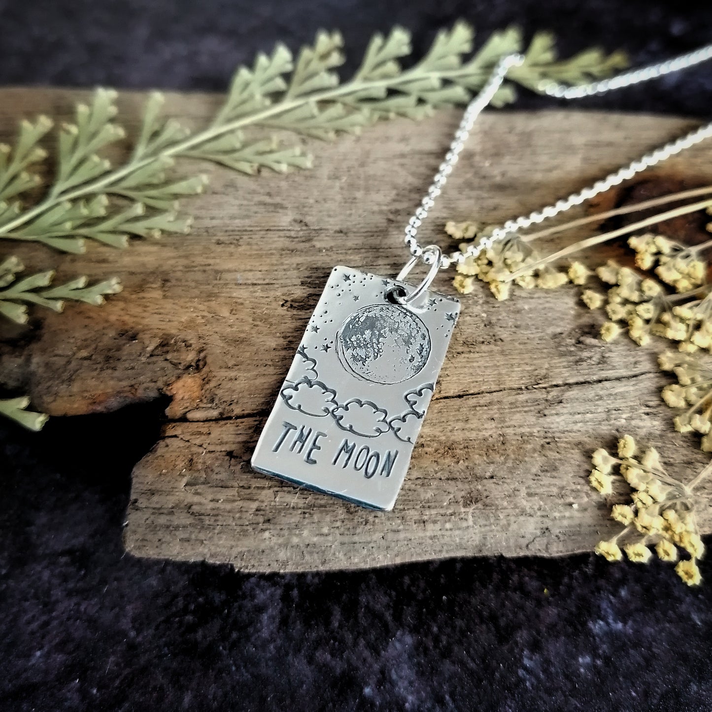 The Moon Tarot Card Necklace