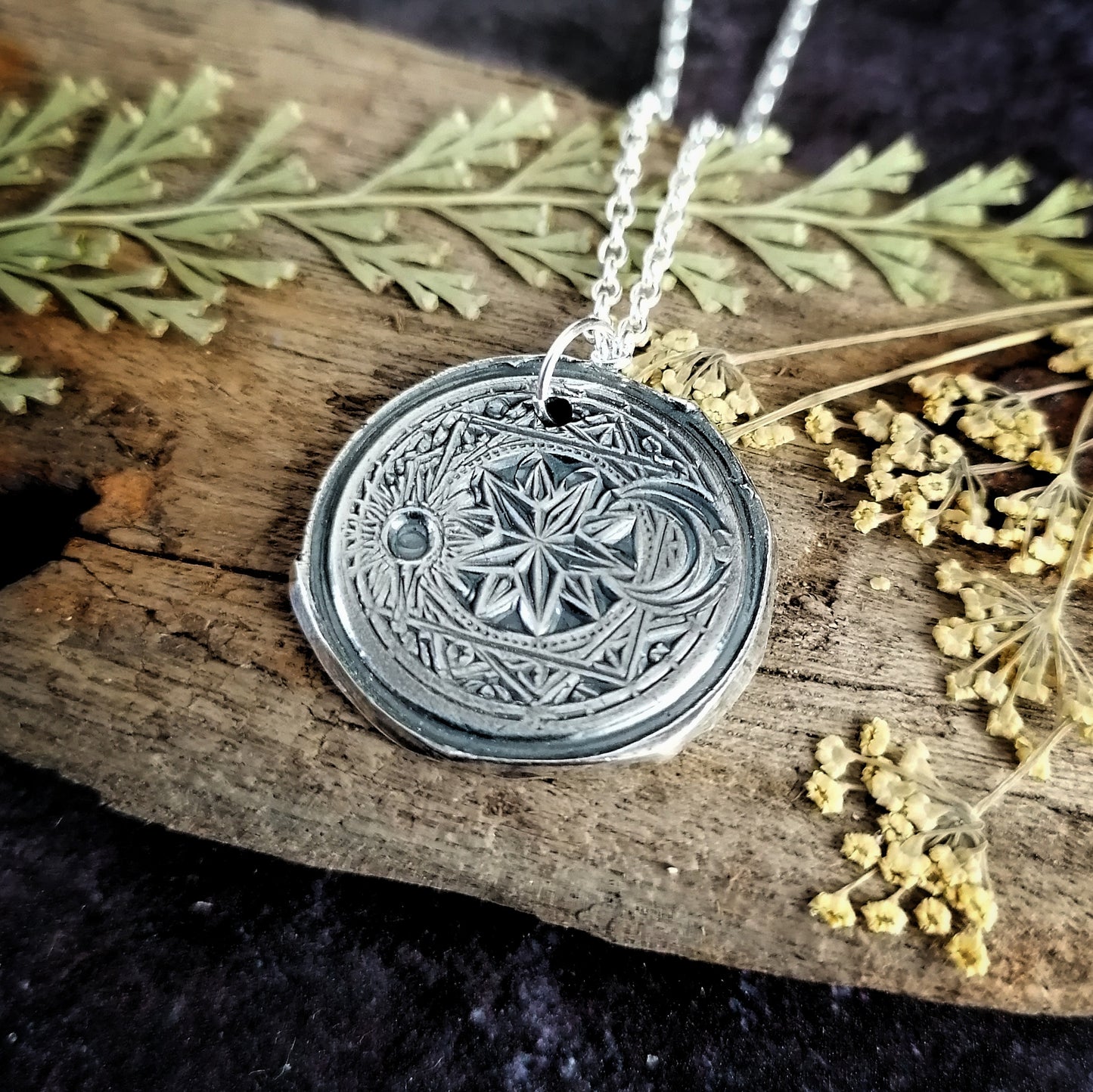Sun and Moon Celestial Necklace
