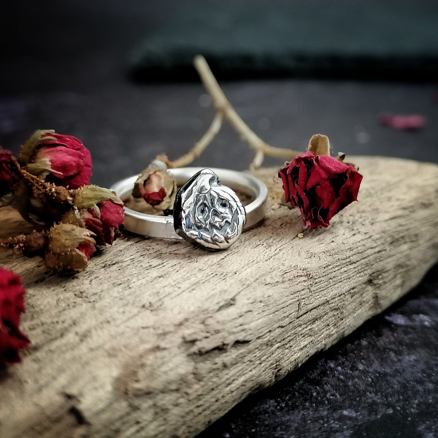 Pumpkin Face Ring