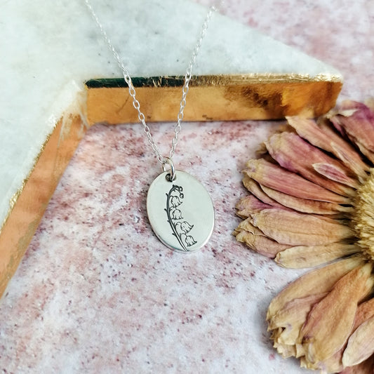 Birth Month Flower Necklace