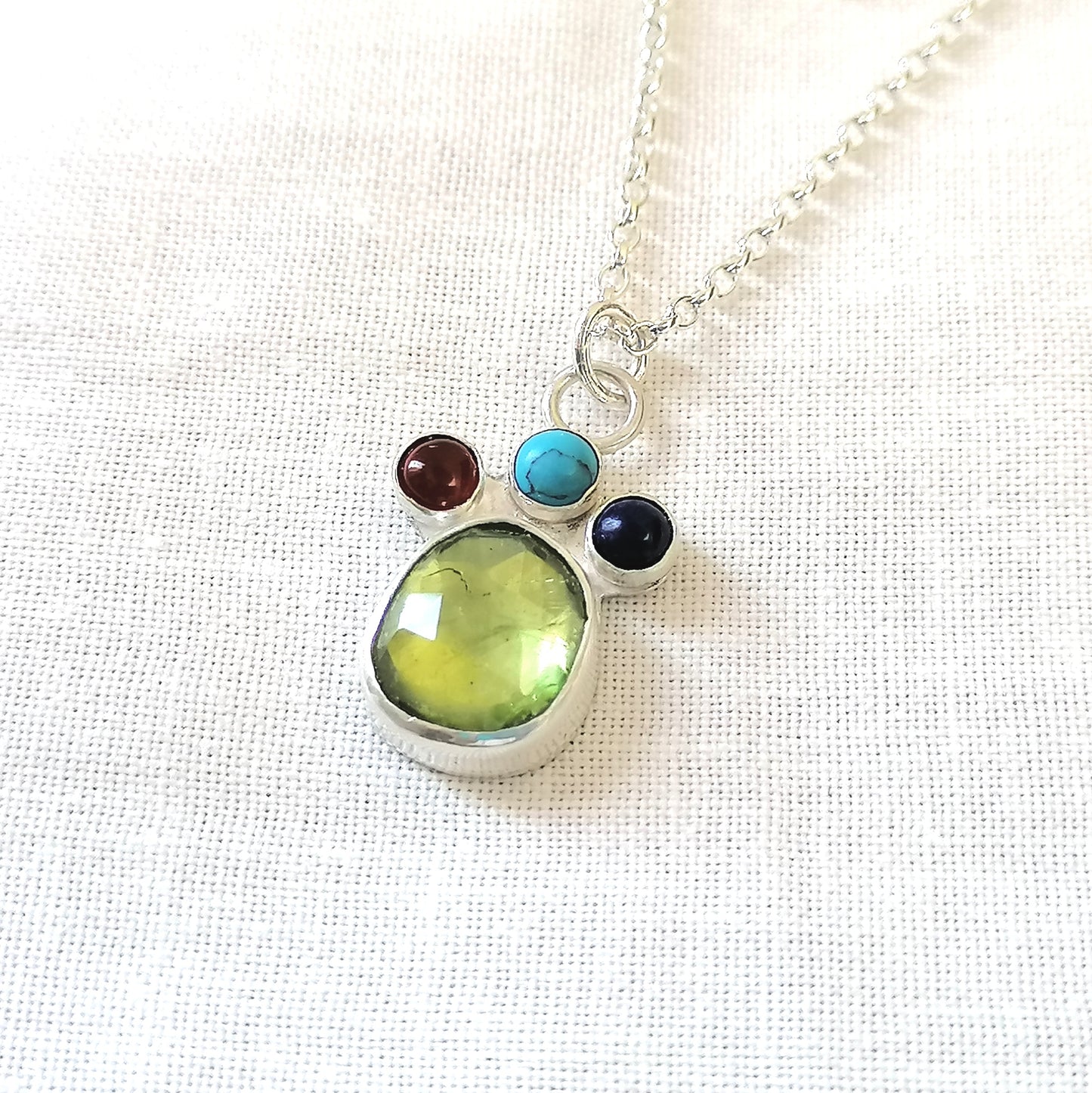 Peridot Crown Necklace