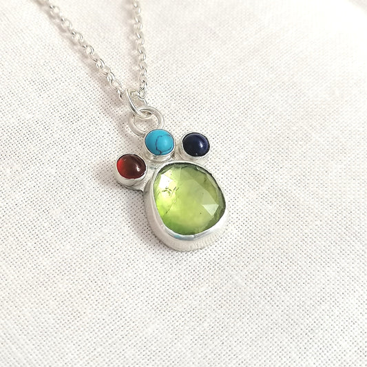 Peridot Crown Necklace