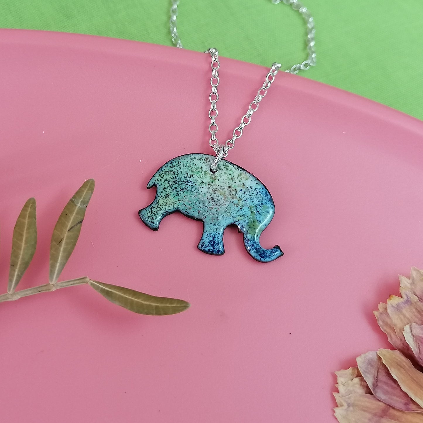Colourful Elephant Necklace