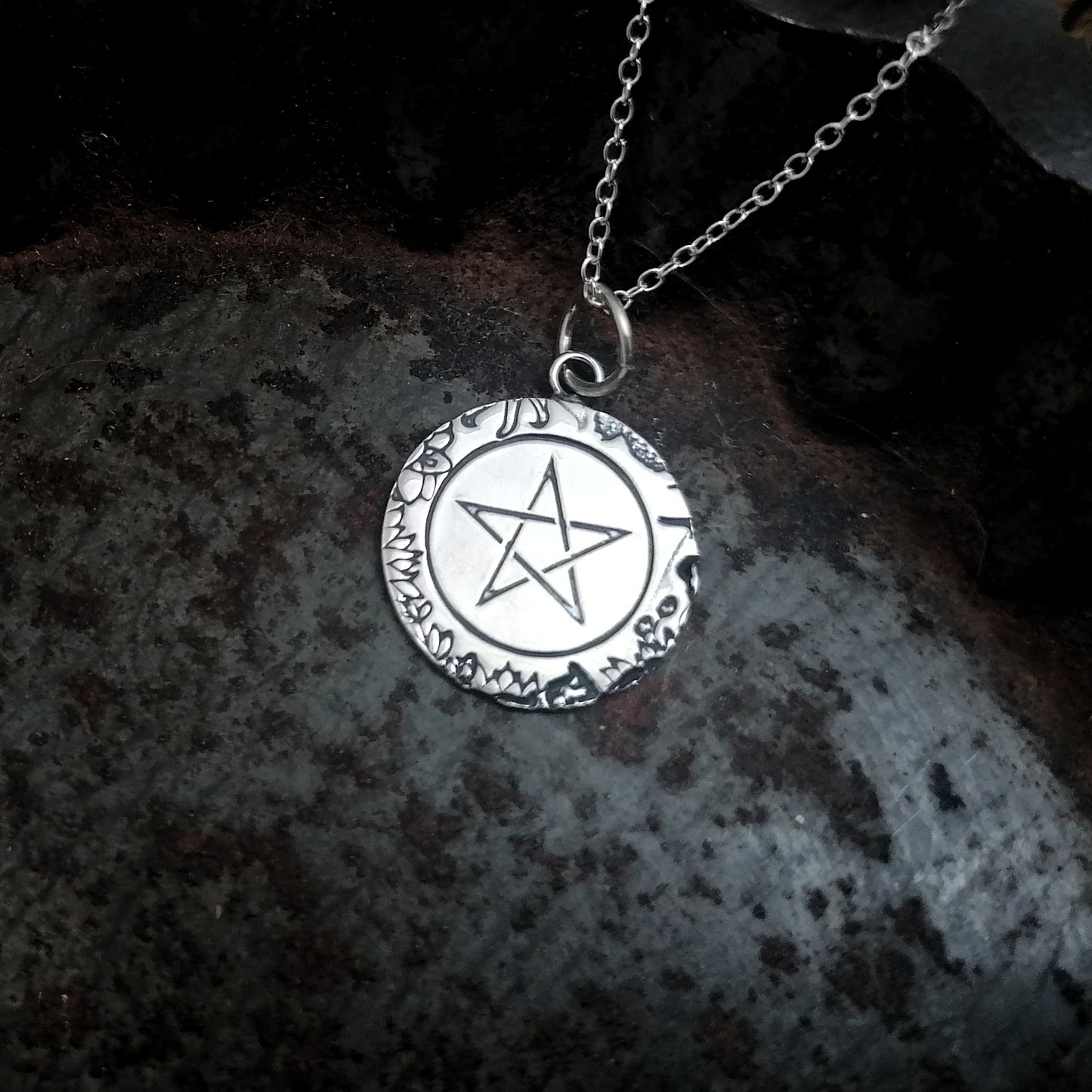 Floral Pentagram Necklace