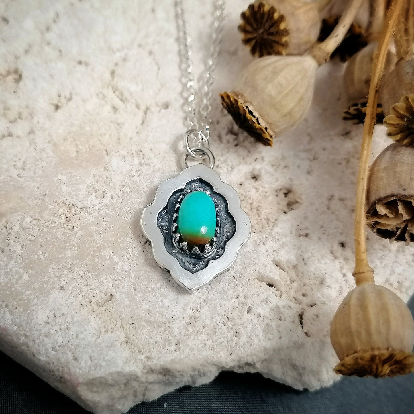 Moroccan Flourish And Turquoise Necklace