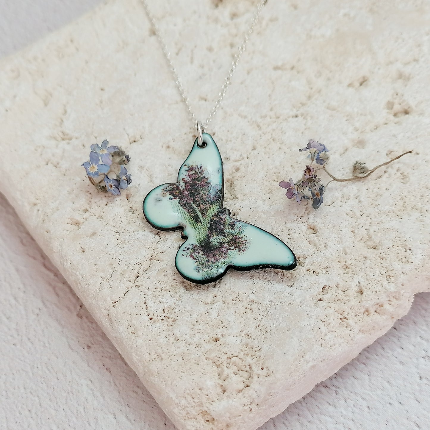 Butterfly Lavender Necklace