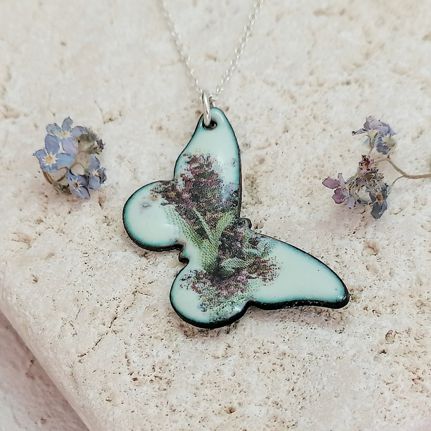 Butterfly Lavender Necklace