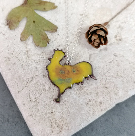 Floral Chicken Necklace