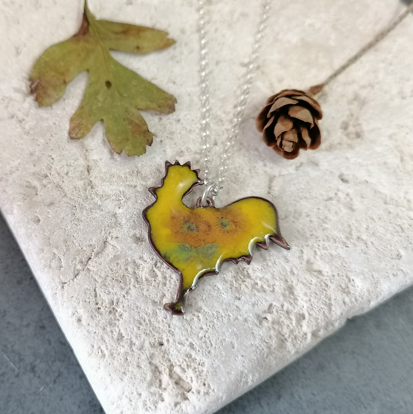 Floral Chicken Necklace