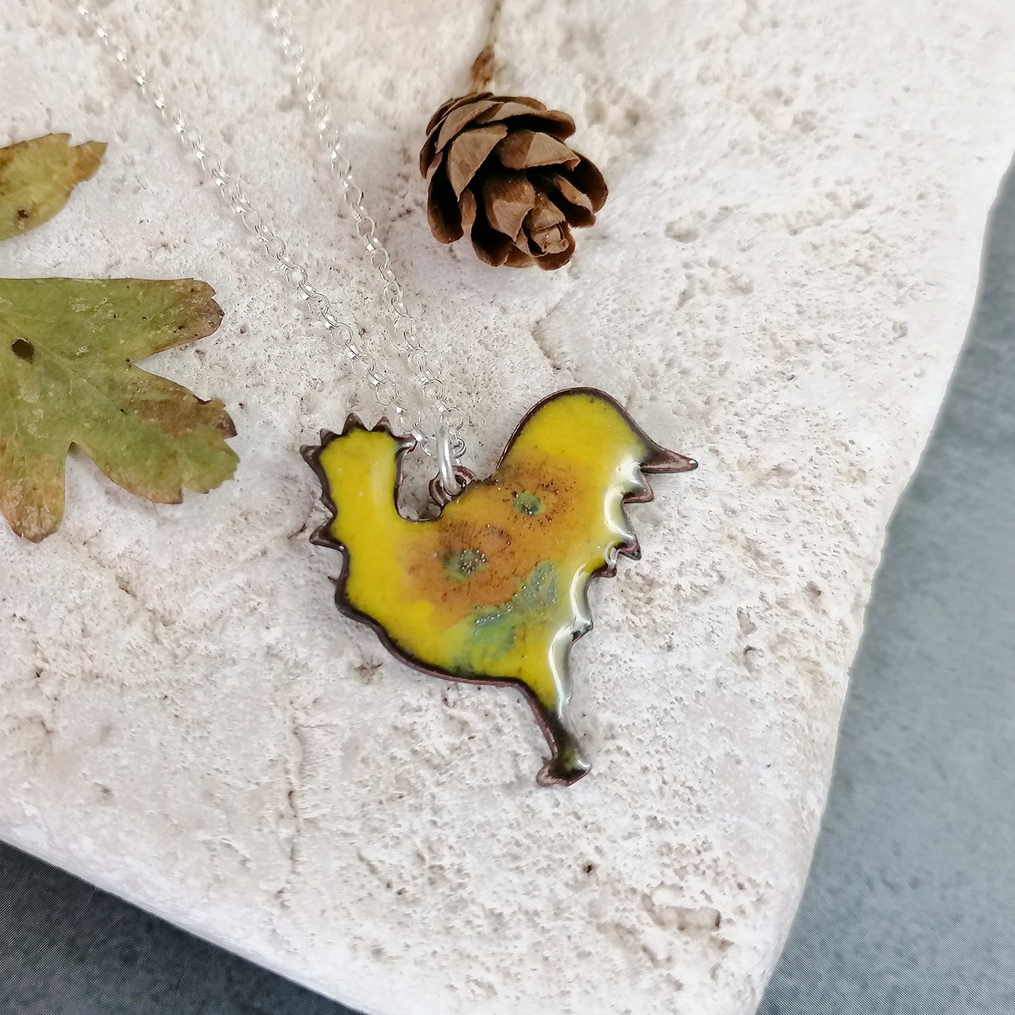 Floral Chicken Necklace
