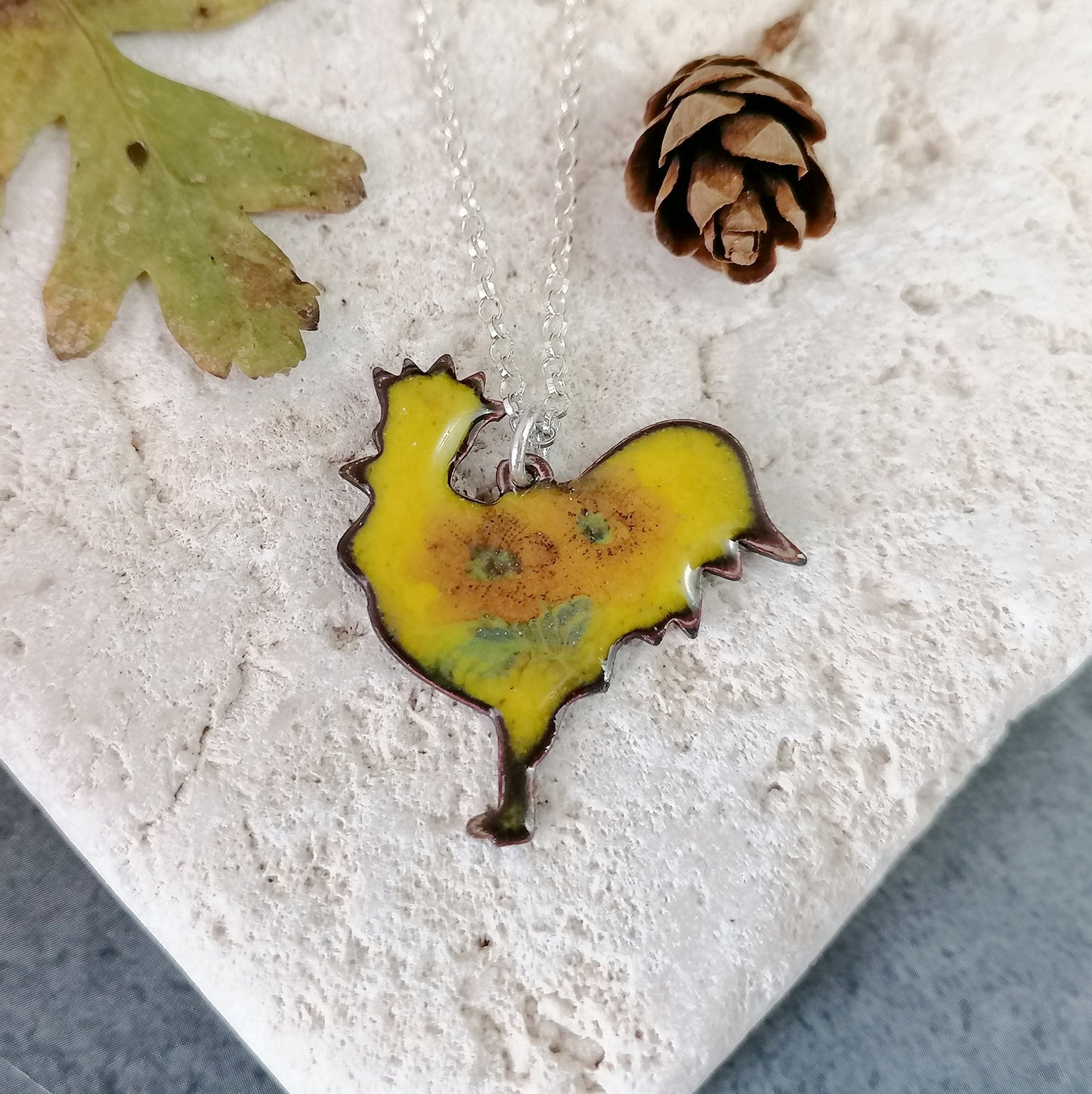 Floral Chicken Necklace