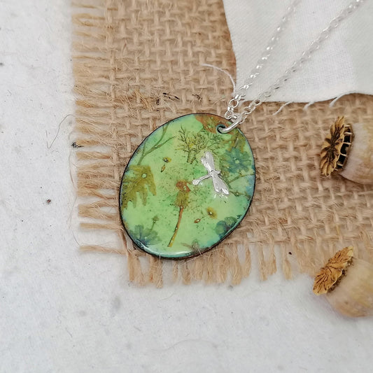 Among The Wildflowers Dragonfly Necklace
