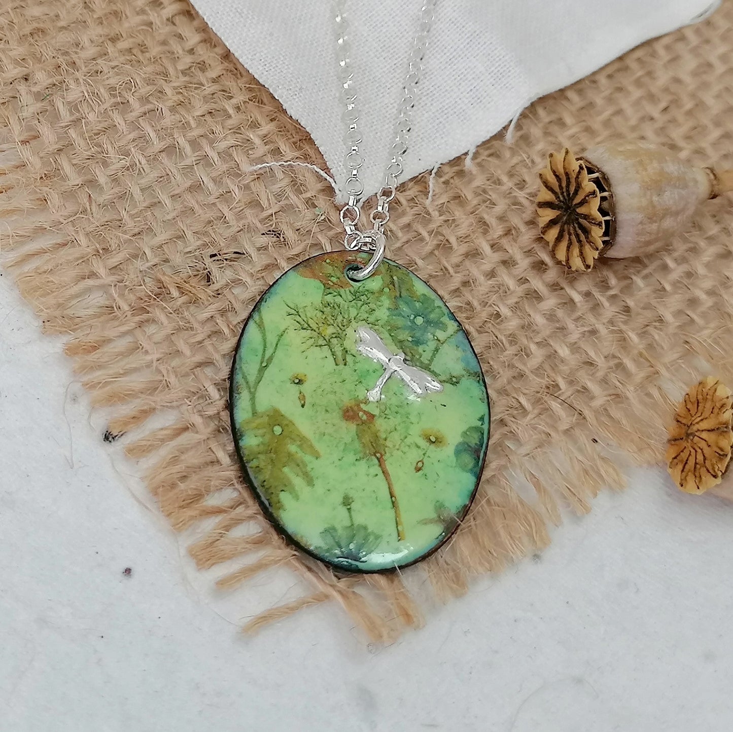 Among The Wildflowers Dragonfly Necklace