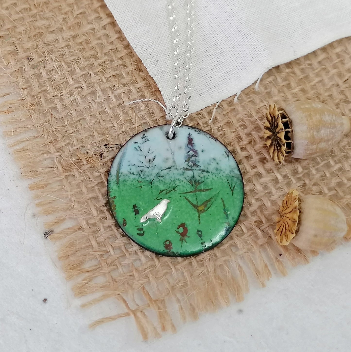 Among The Wildflowers Crow Necklace