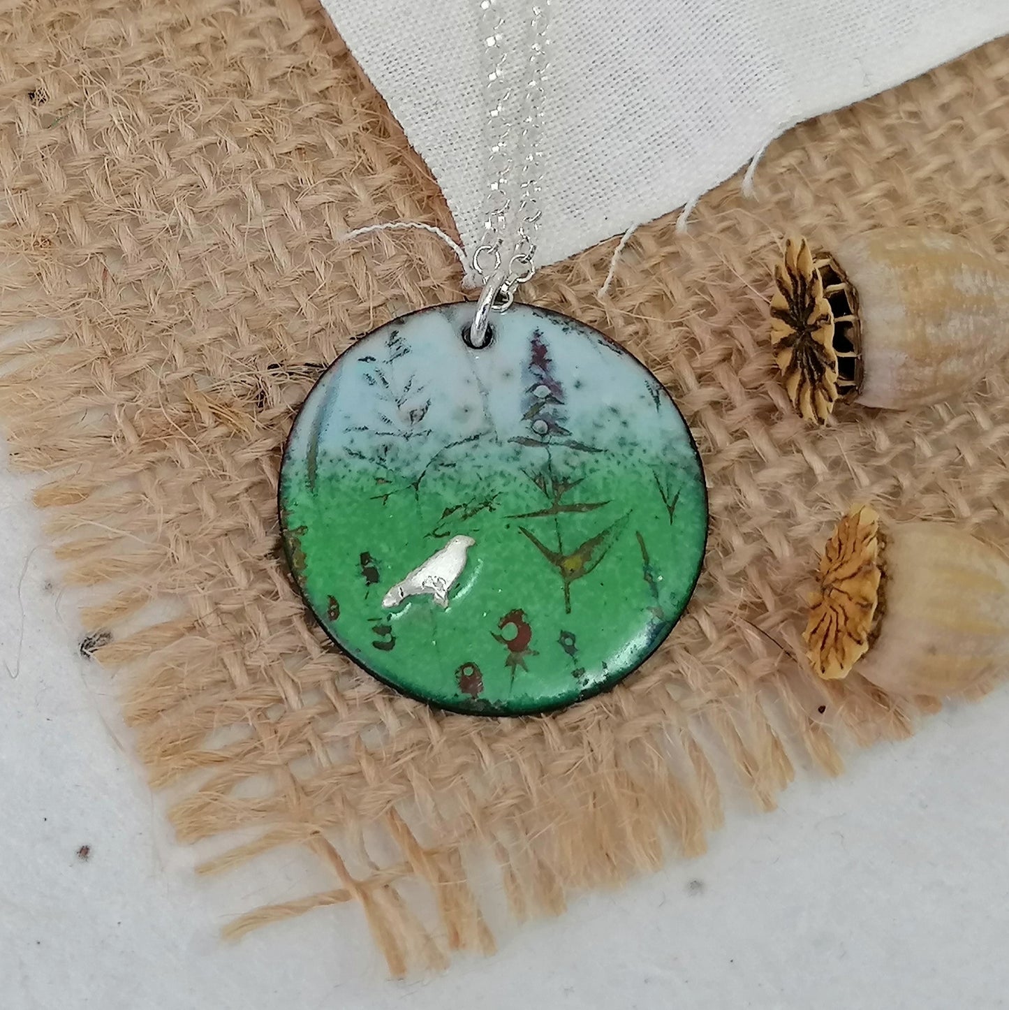 Among The Wildflowers Crow Necklace