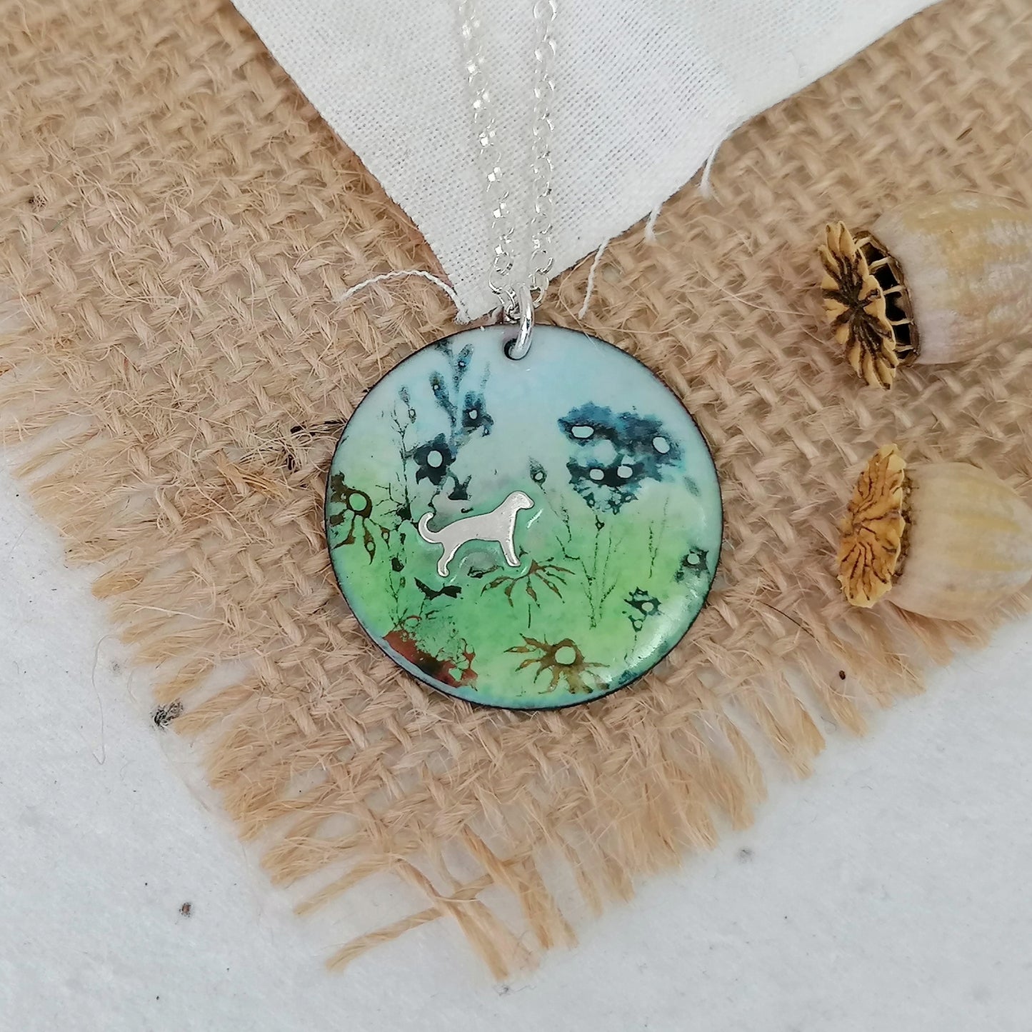 Among The Wildflowers Dog Necklace