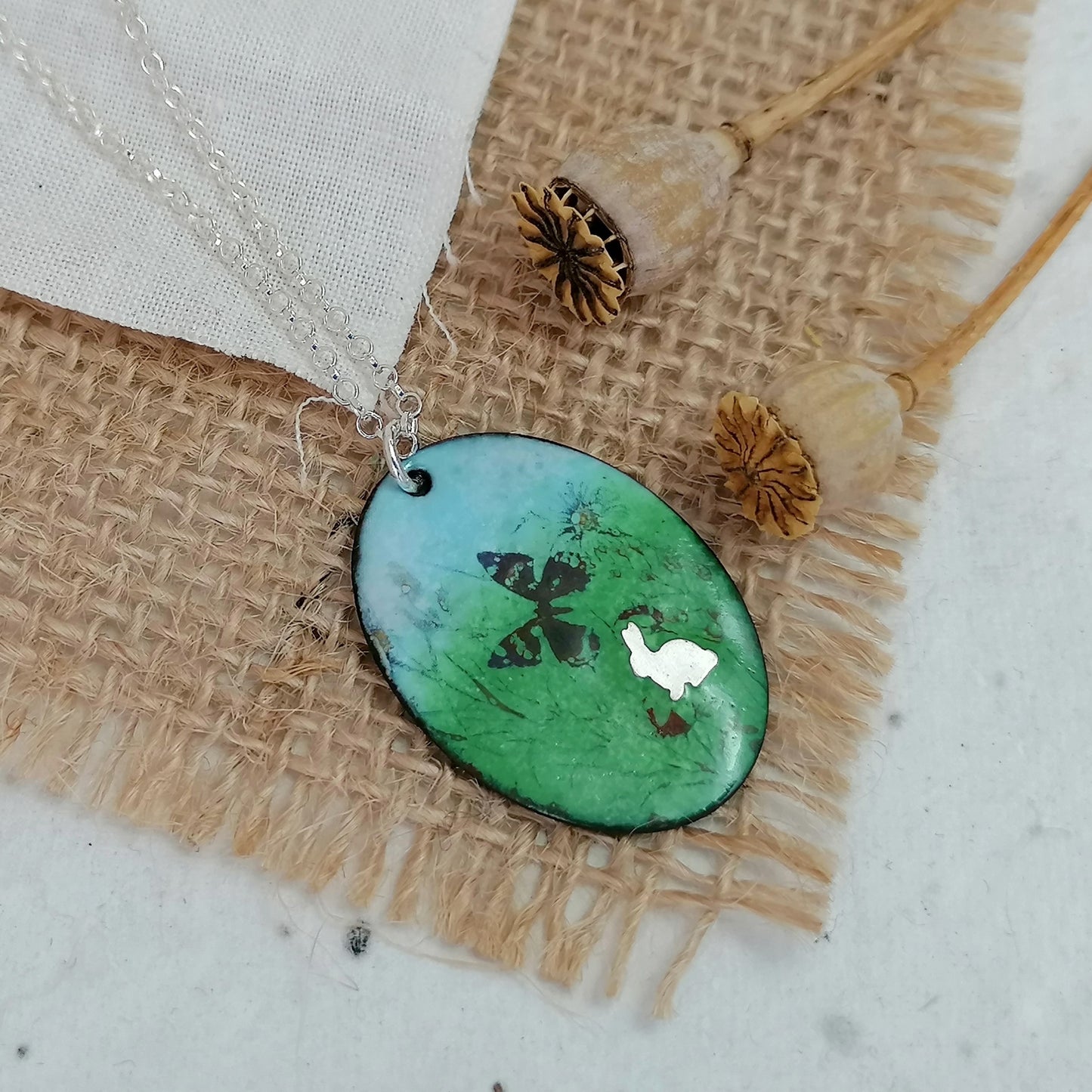 Among The Wildflowers Rabbit Necklace