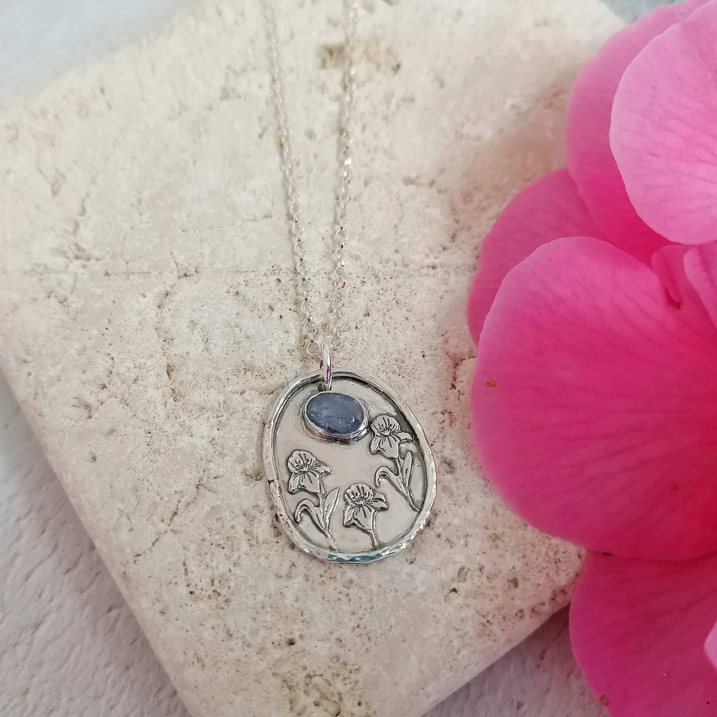 Violet and Tanzanite Necklace