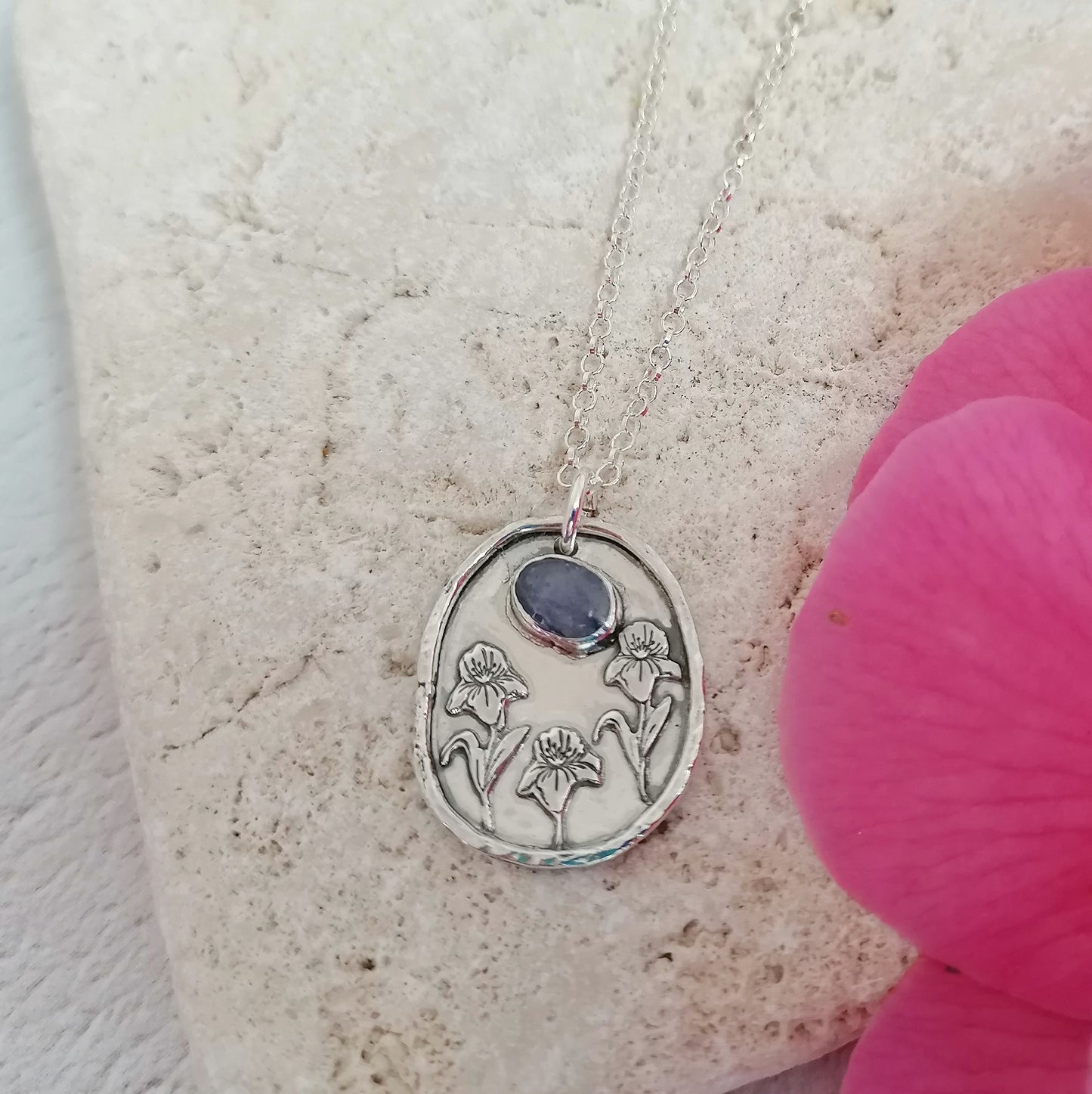 Violet and Tanzanite Necklace