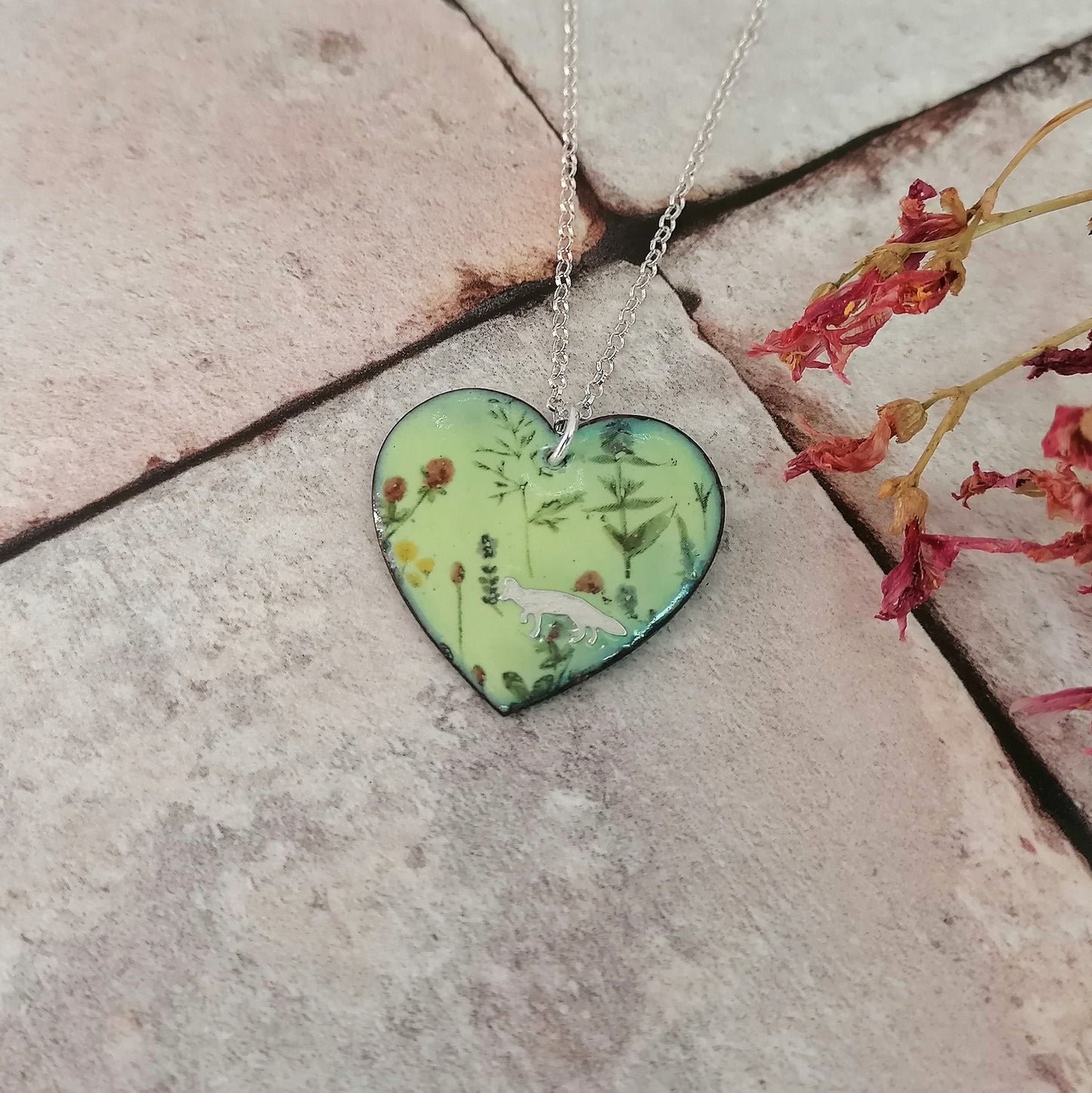 Among The Wildflowers Fox Necklace