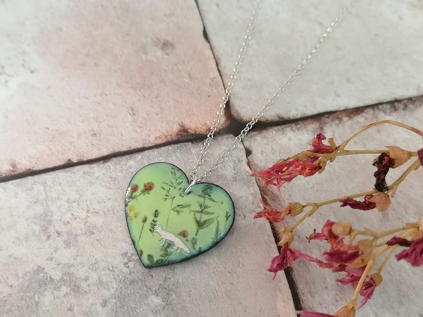 Among The Wildflowers Fox Necklace