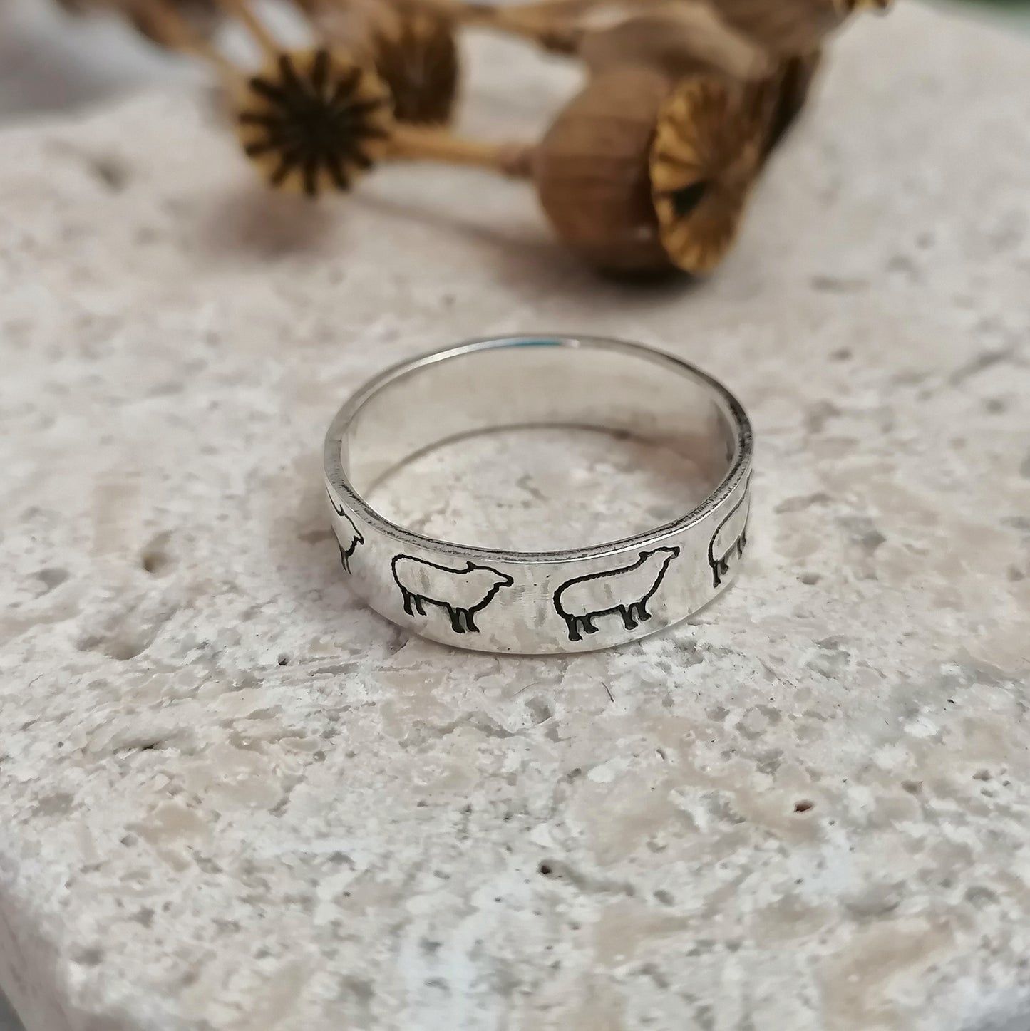 Sheep Sterling Silver Ring