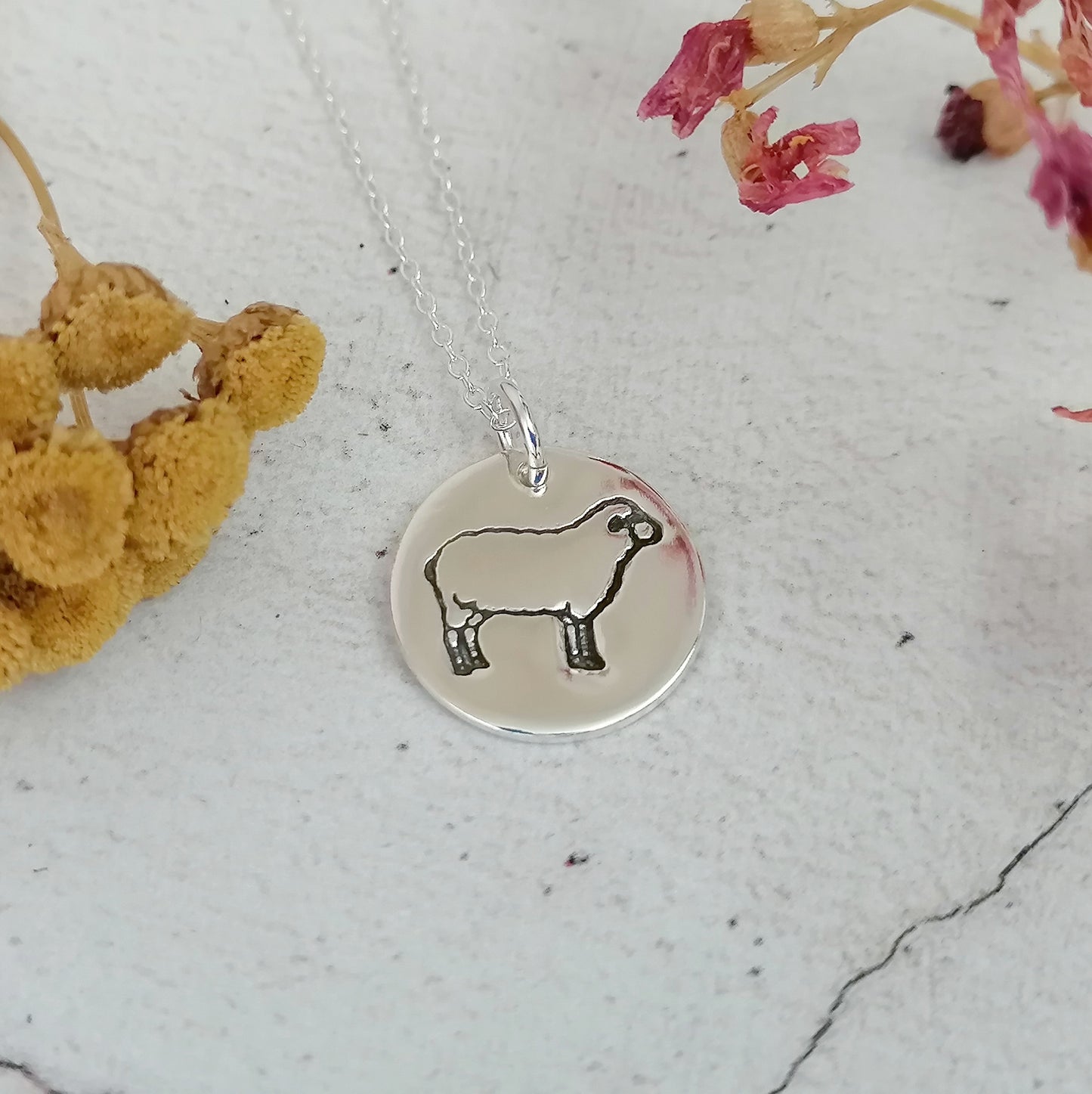 Sheep Outline Necklace