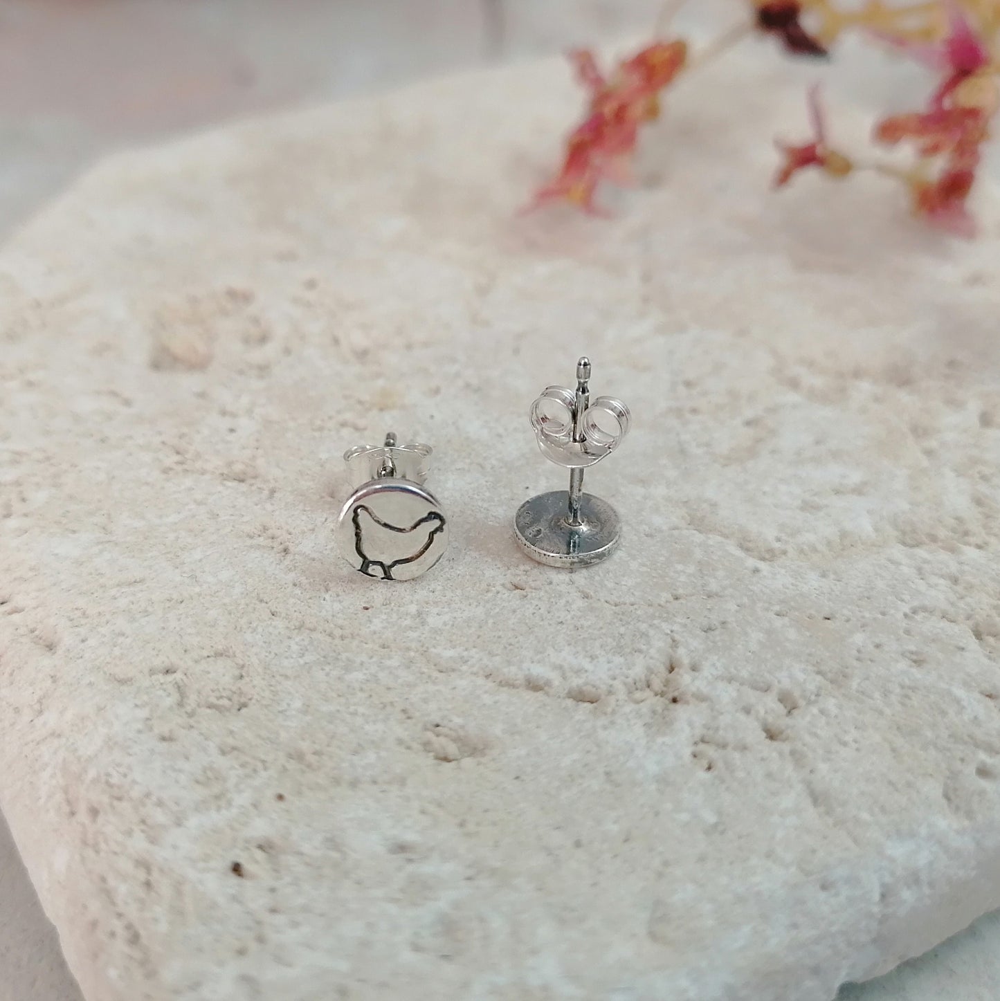 Chicken Stud Earrings