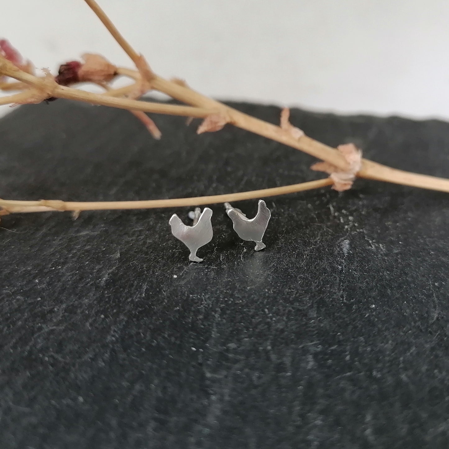 Chicken Shaped Stud Earrings