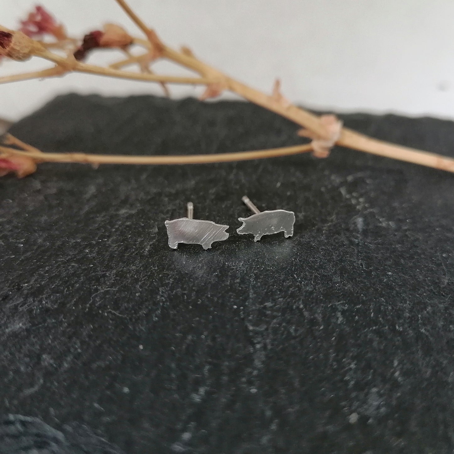 Pig Shaped Stud Earrings
