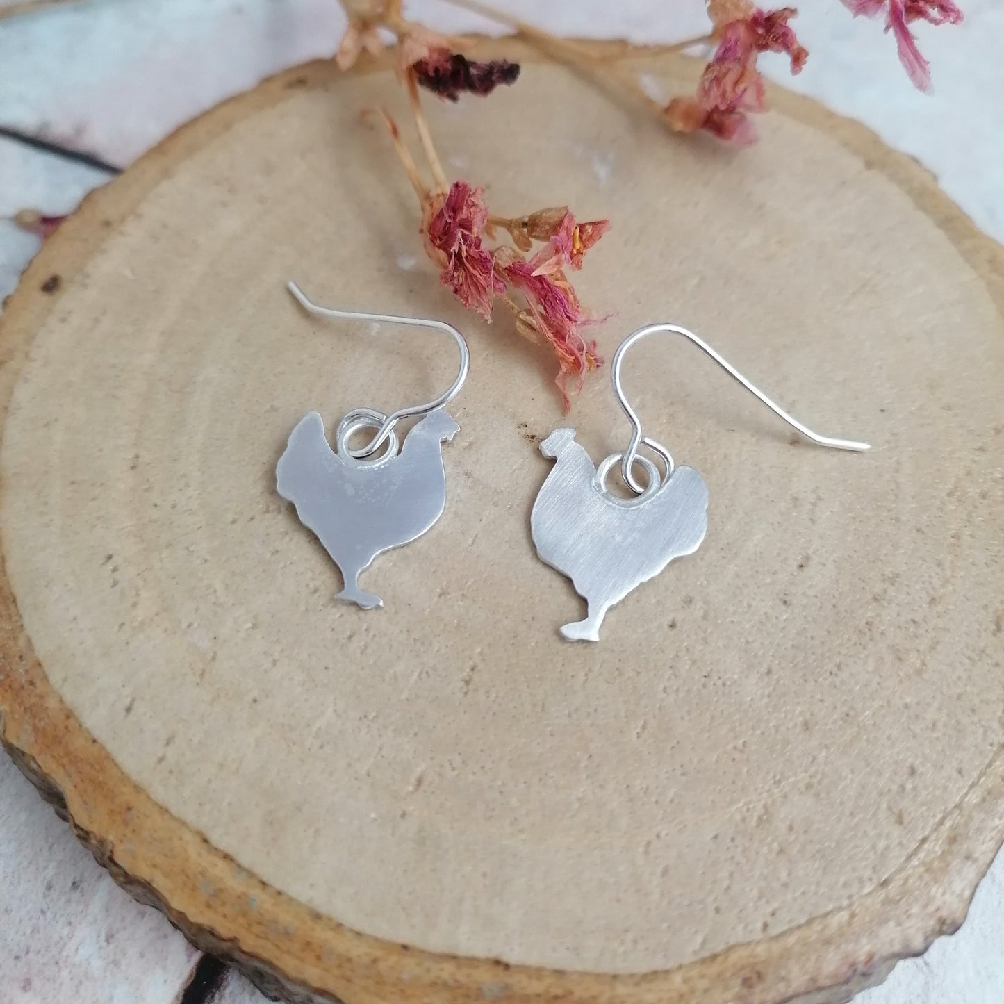 Chicken Shaped Dangle Earrings