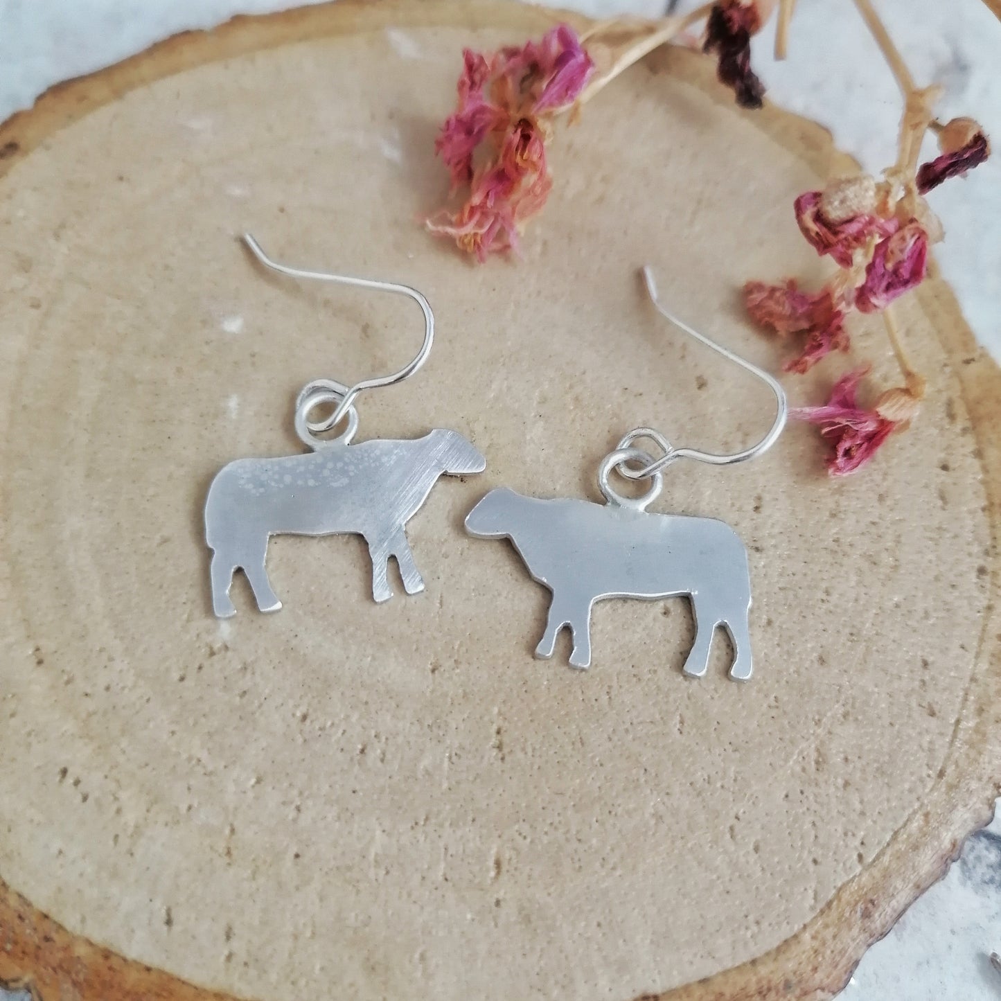 Cow Shaped Dangle Earrings