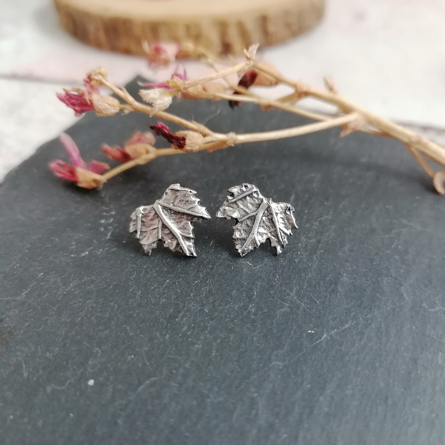 Sycamore Leaf Earrings
