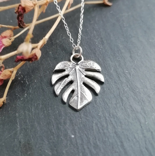 Monstera Leaf Necklace