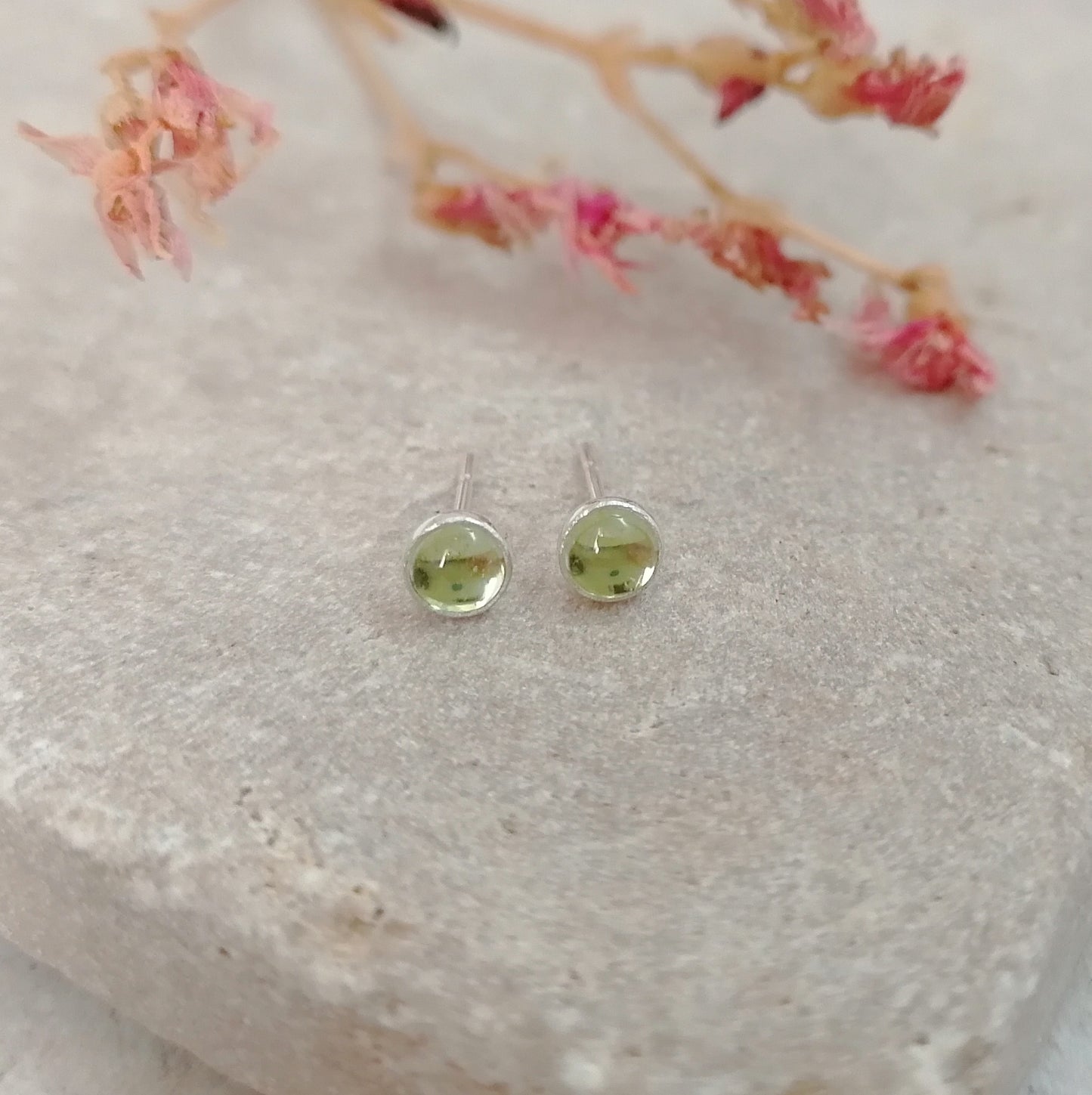 Peridot Stud Earrings