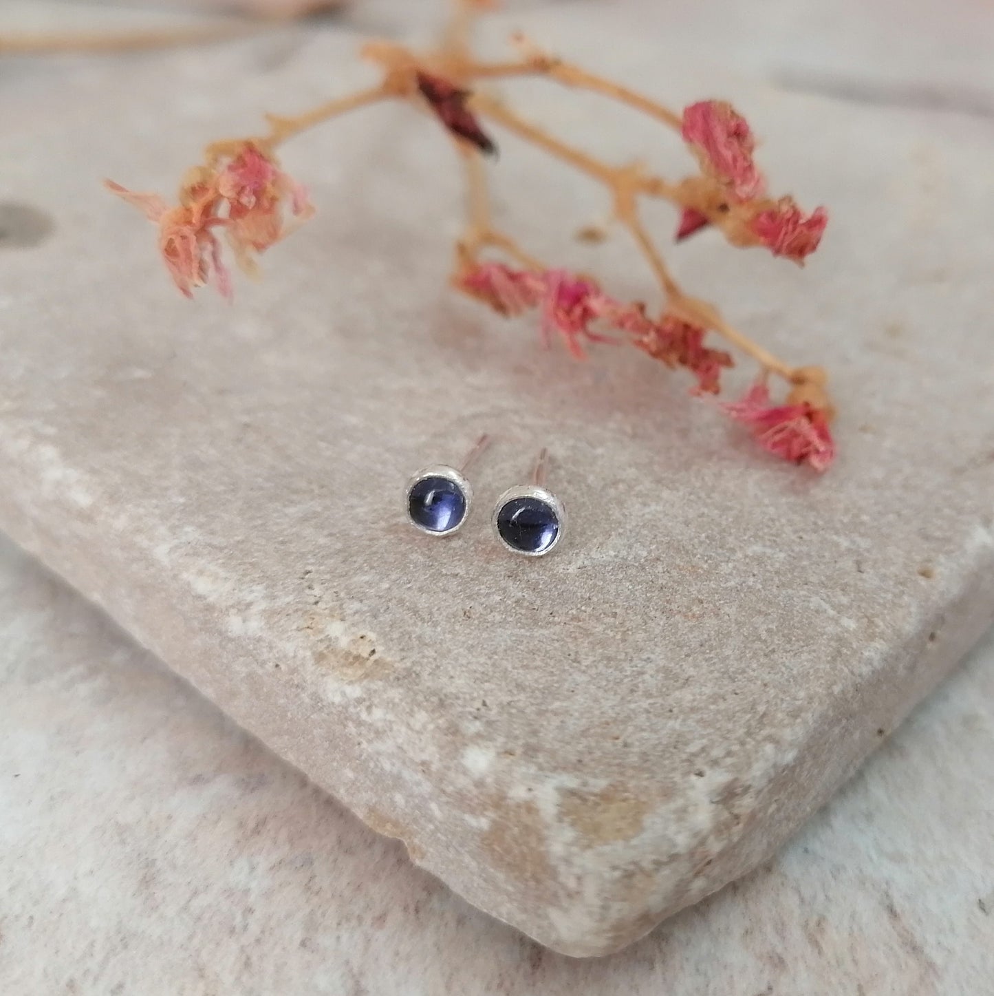 Iolite Stud Earrings