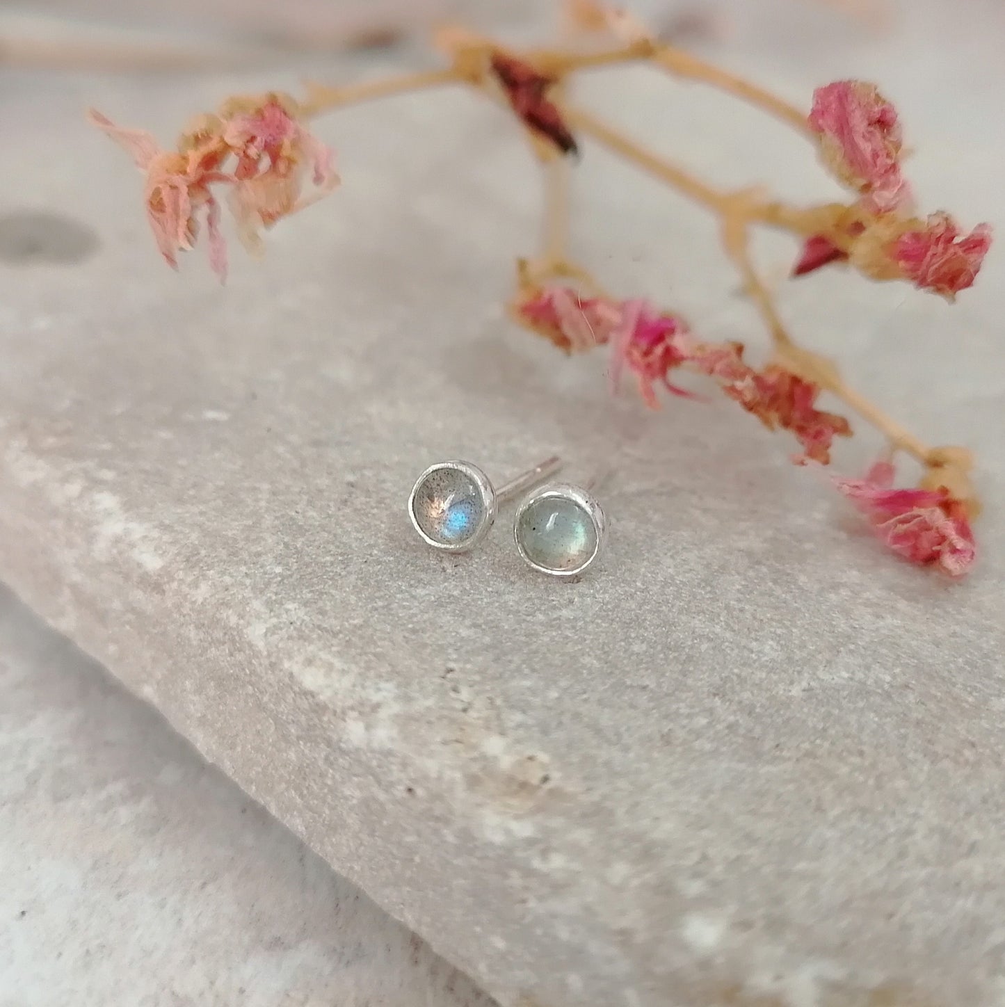 Labradorite Stud Earrings
