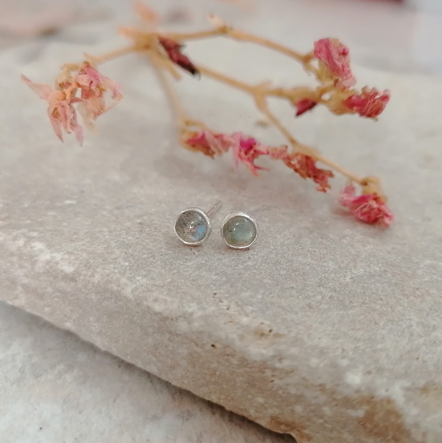 Labradorite Stud Earrings