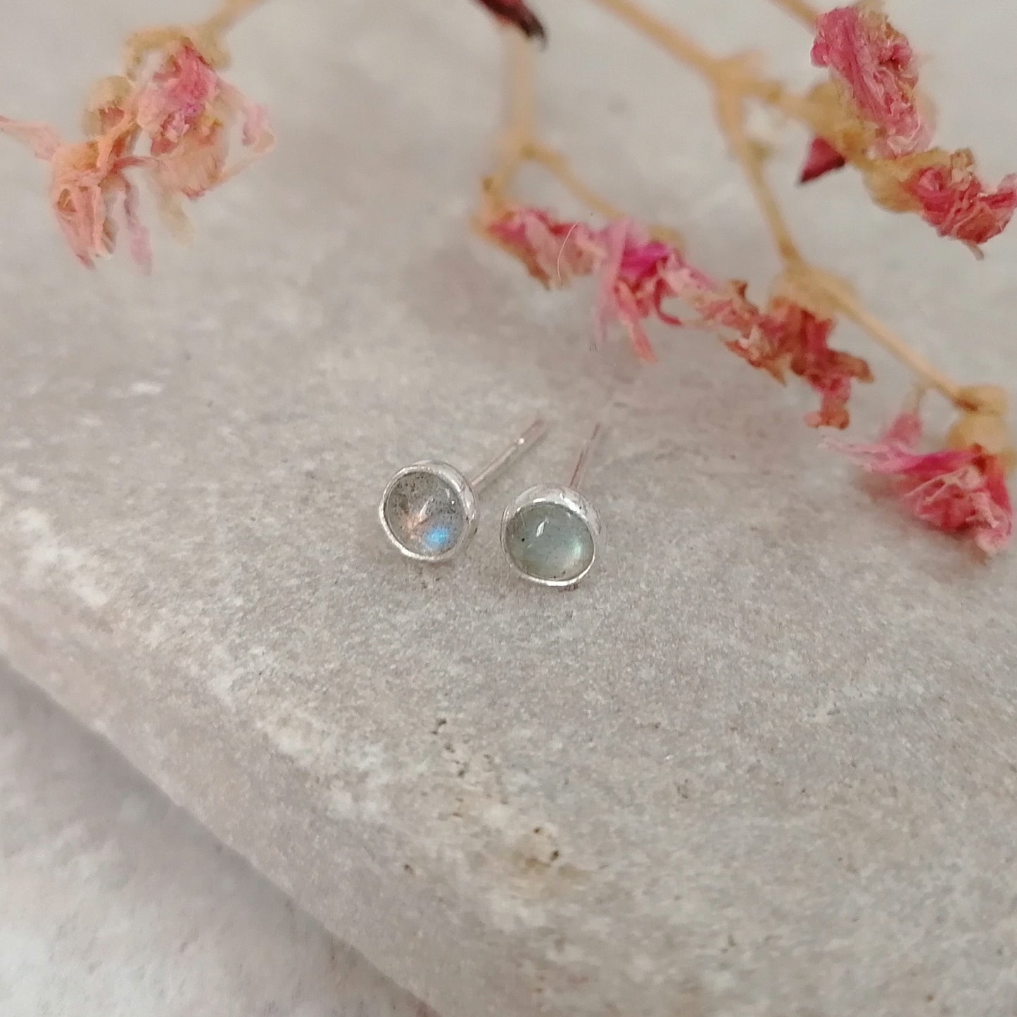 Labradorite Stud Earrings