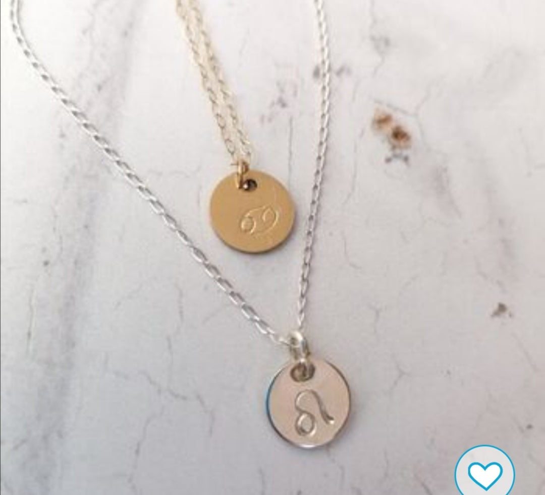 Personalised Star Sign Symbol Necklace