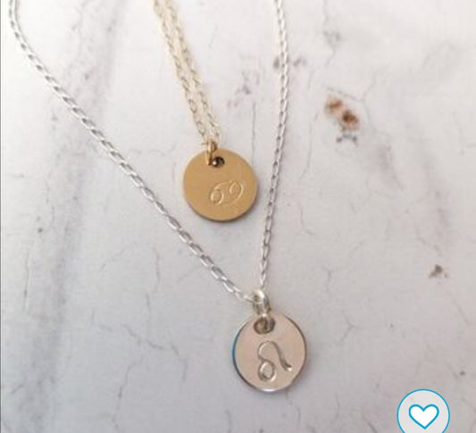 Personalised Star Sign Symbol Necklace