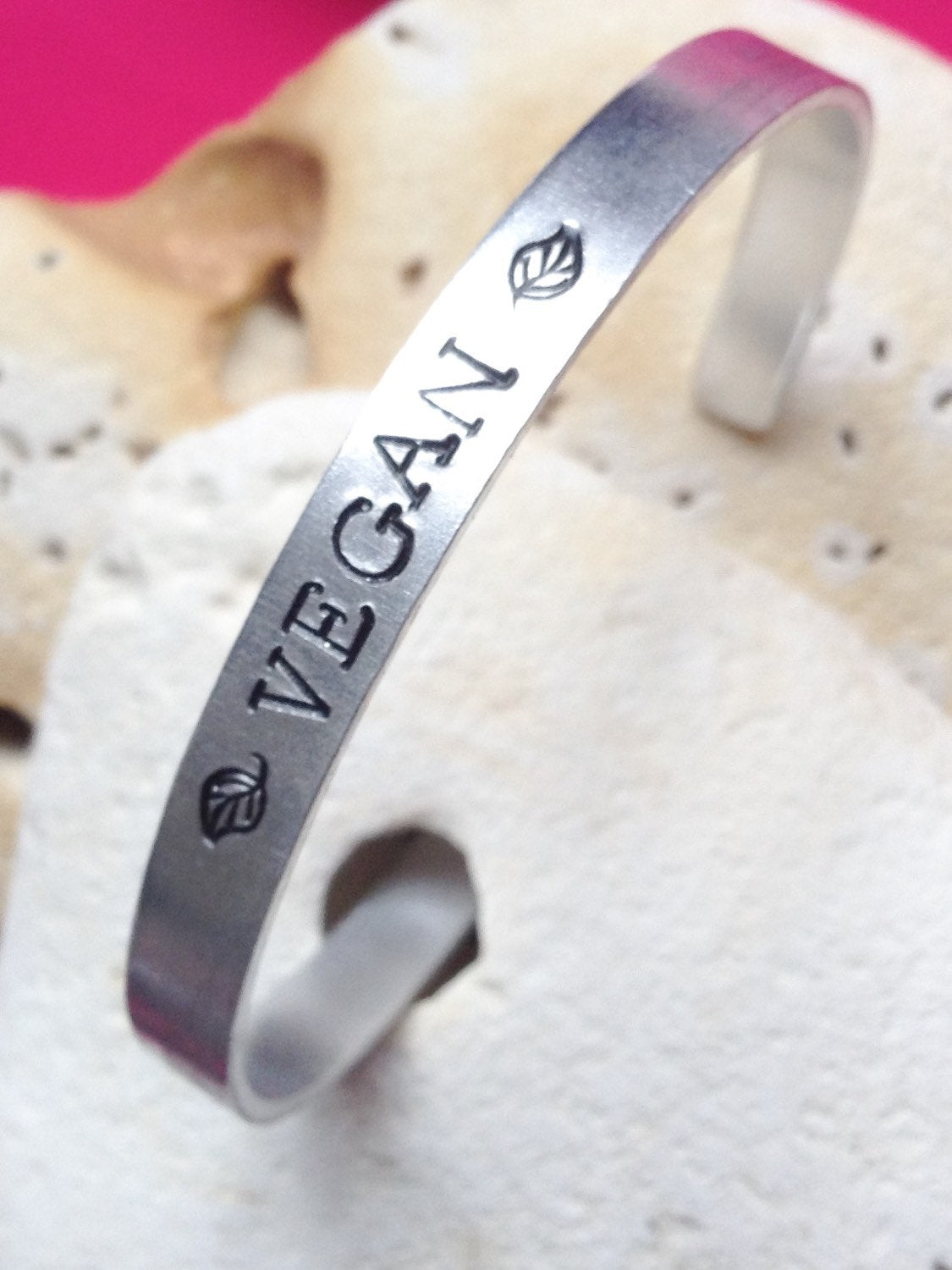 Vegan Leaf Cuff Bracelet