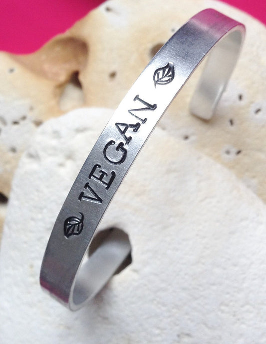 Vegan Leaf Cuff Bracelet