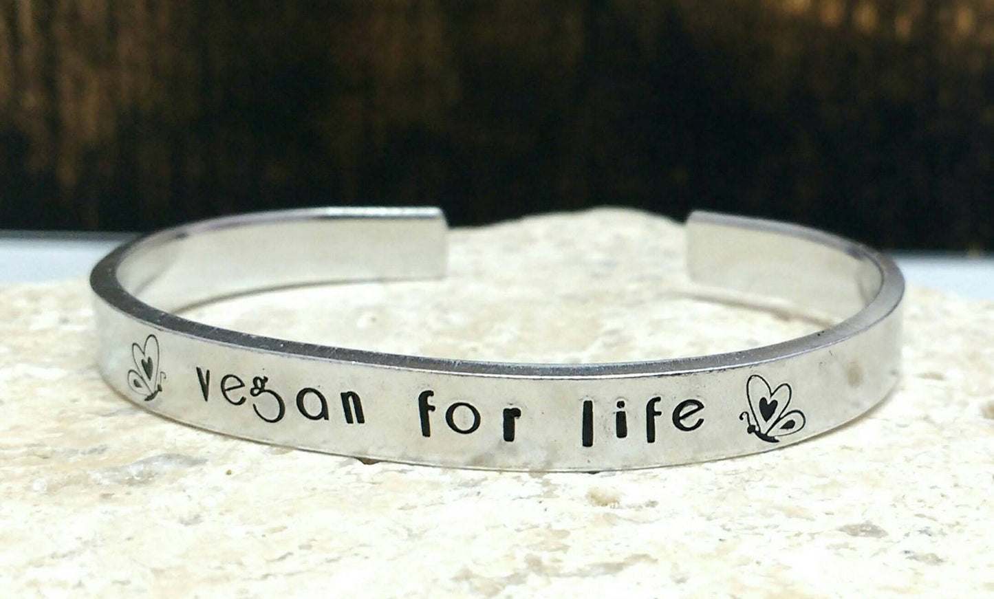 Vegan For Life Butterfly Bracelet
